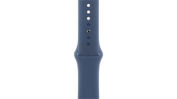 Apple Watch SE GPS 44mm Silver Aluminium Case with Denim Sport Band - S/M MXEQ3SA/A