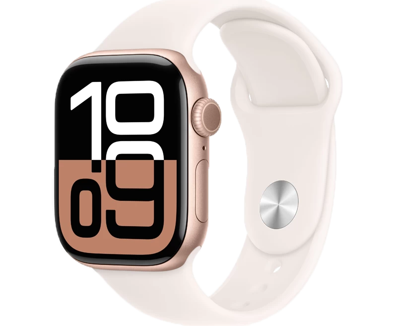 Apple Watch Series 10 42mm (GPS) Viền Nhôm Dây Cao Su Size M/L Hồng MWWJ3SA/A