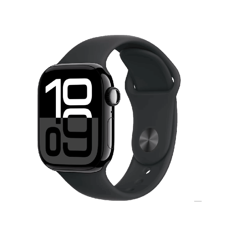 Apple Watch Series 10 46mm 4G Viền Nhôm Dây Cao Su Size M/L Đen MWY43SA/A