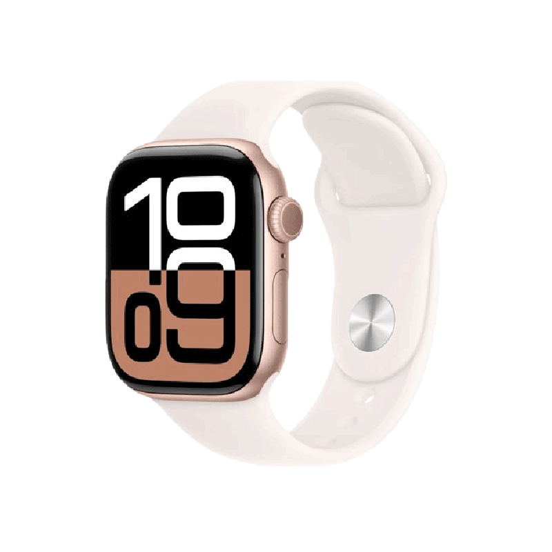 Apple Watch Series 10 46mm 4G Viền Nhôm Dây Cao Su Size M/L Hồng MWY73SA/A