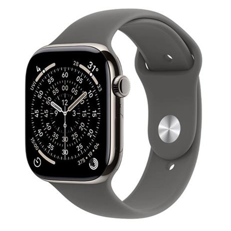 Apple Watch Series 11 GPS + Cellular 42m viền Titanium dây thể thao màu Titan tự nhiên MF8M4SA/A S/M