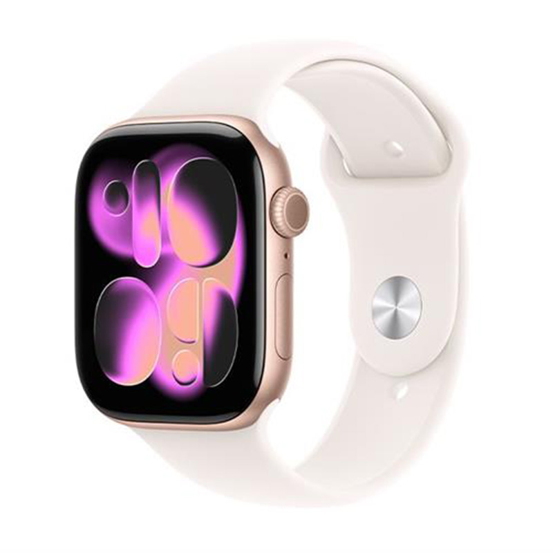 Apple Watch Series 11 GPS + Cellular 42mm viền nhôm dây thể thao vàng hồng MF8F4SA/A M/L
