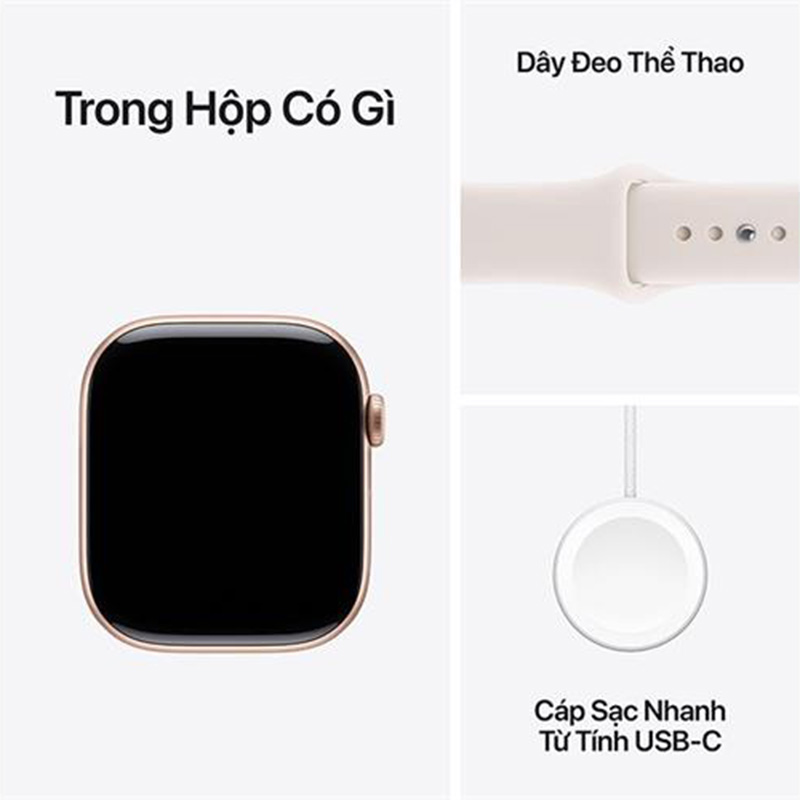 Apple Watch Series 11 GPS + Cellular 46mm viền nhôm dây thể thao vàng hồng MFCJ4SA/A M/L