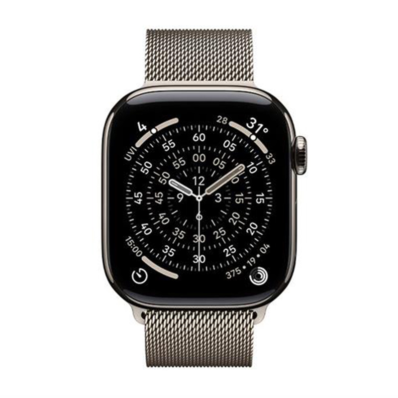 Apple Watch Series 11 GPS + Cellular 46mm viền Titanium dây Milan màu Titan tươi MFCY4SA/A S/M