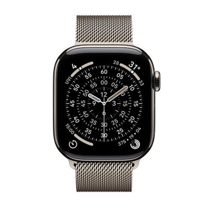 Apple Watch Series 11 GPS + Cellular 46mm viền Titanium dây Milan màu Titan tươi MFD04SA/A M/L