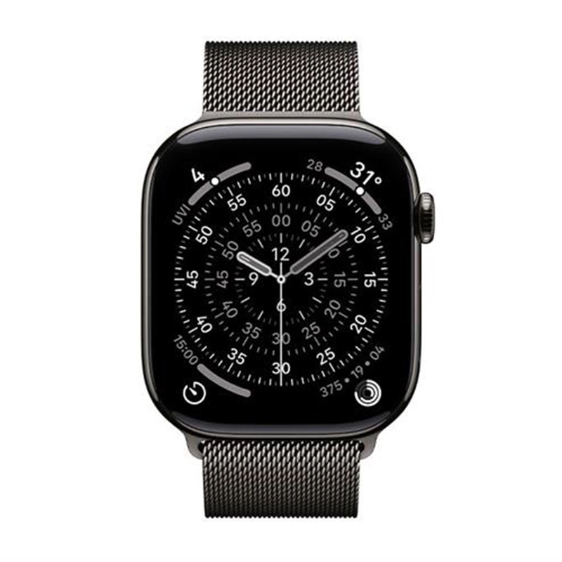 Apple Watch Series 11 GPS + Cellular 46mm viền Titanium dây Milan màu Titan xám MFD34SA/A S/M