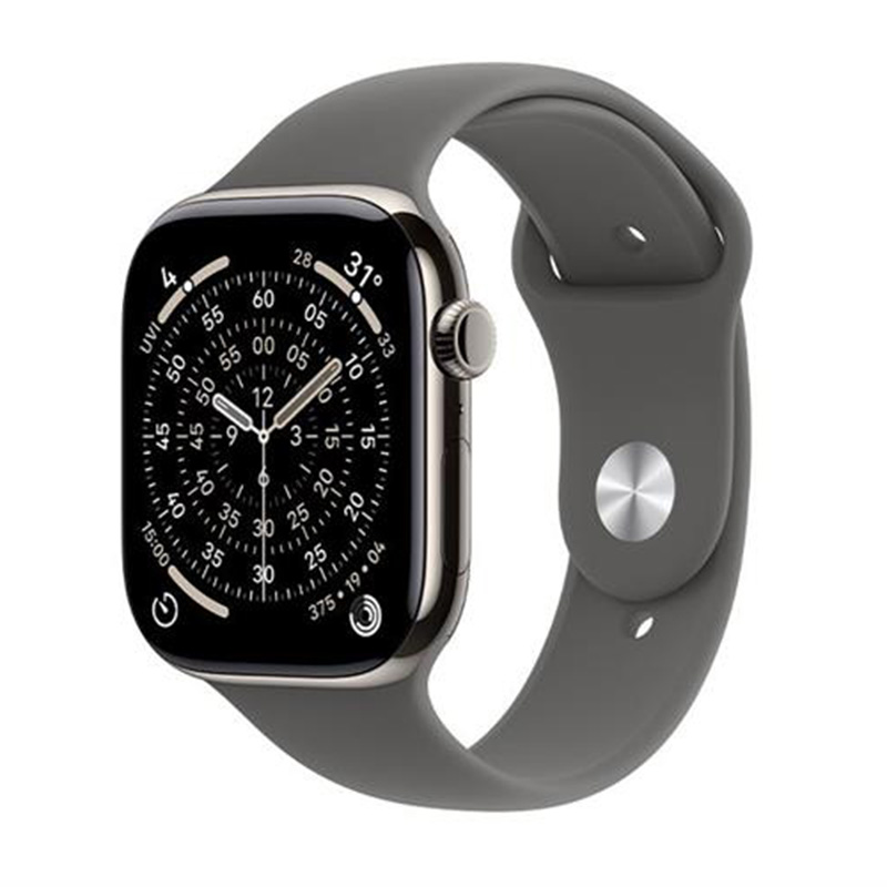 Apple Watch Series 11 GPS + Cellular 46mm viền Titanium dây thể thao màu Titan tự nhiên MFCW4SA/A S/M