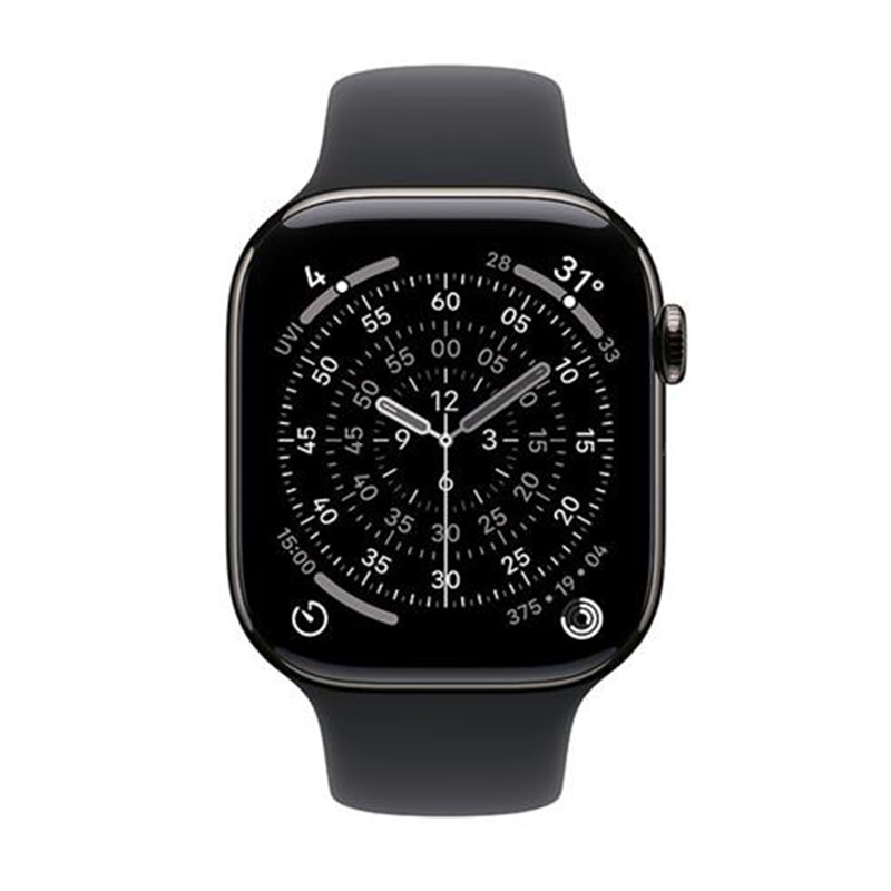Apple Watch Series 11 GPS + Cellular 46mm viền Titanium dây thể thao màu Titan xám MFD14SA/A S/M