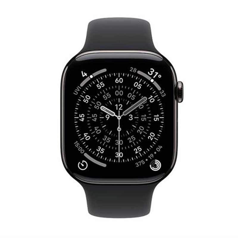 Apple Watch Series 11 GPS + Cellular 46mm viền Titanium dây thể thao màu Titan xám MFD24SA/A M/L