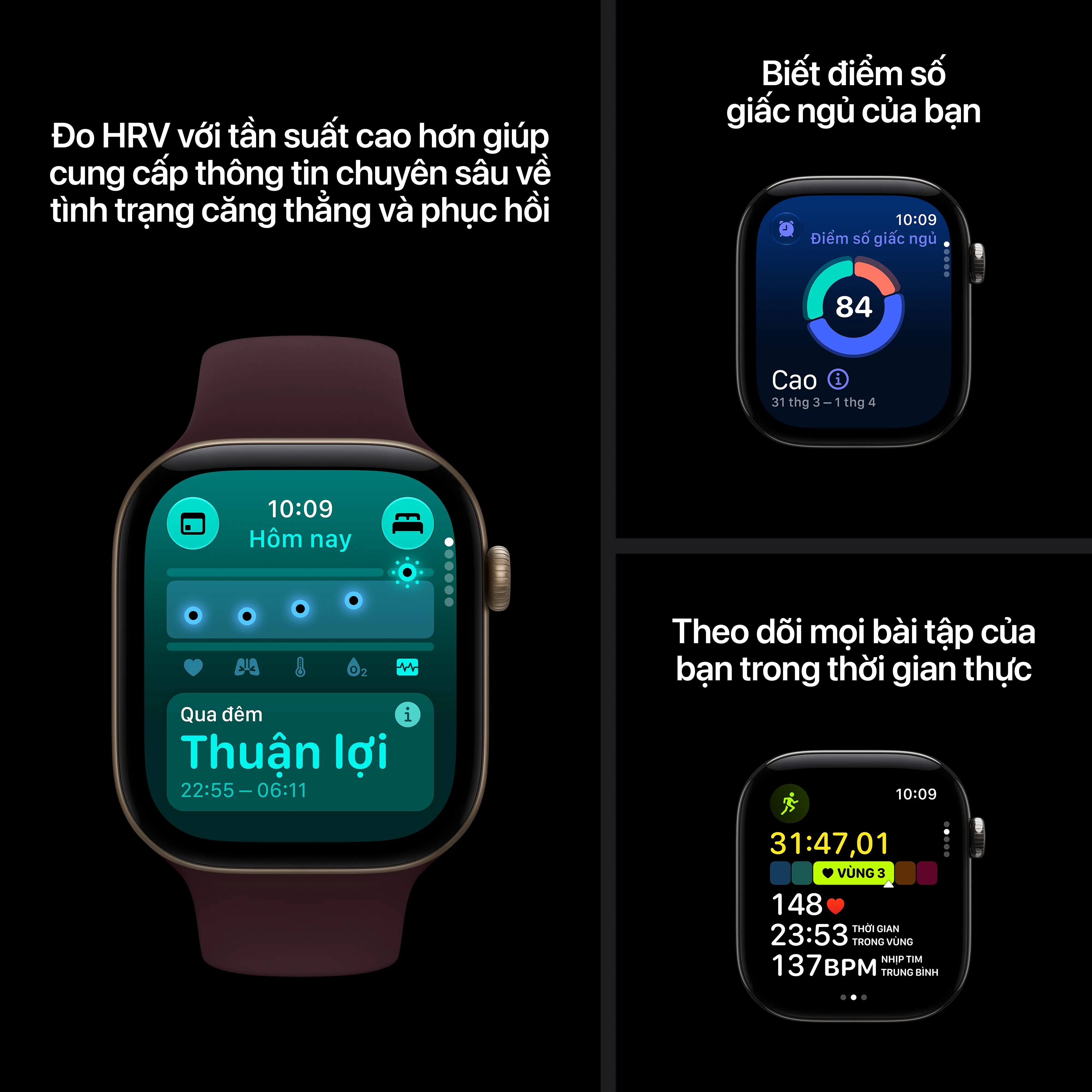 Apple Watch Series 12 42mm (5G) Viền Gốm Dây Cao Su Size M/L Viền trắng dây vàng MJGX4SA/A