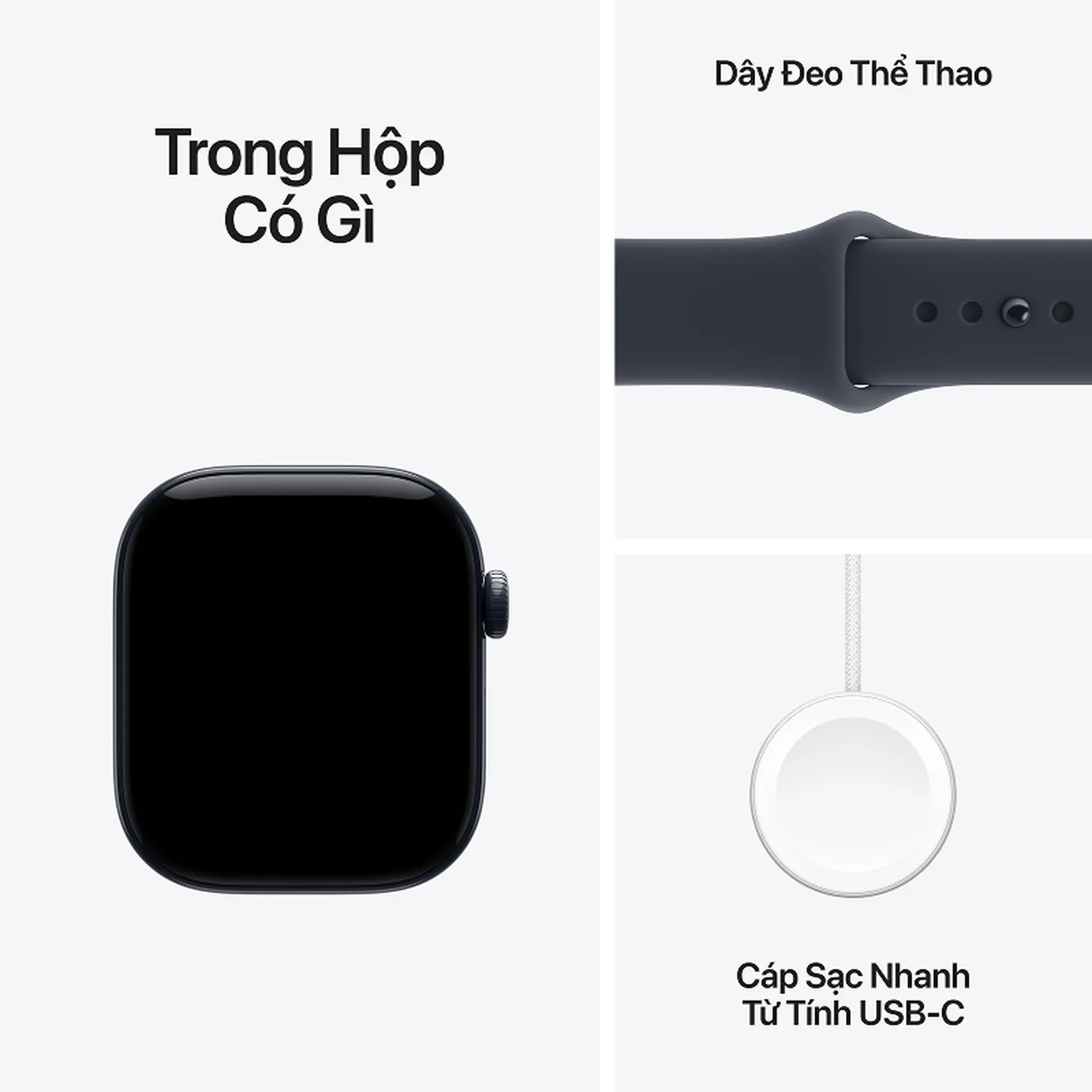 Apple Watch Series 12 42mm (5G) Viền Gốm Dây Cao Su Size M/L Viền xanh/ Dây xanh MJH04SA/A