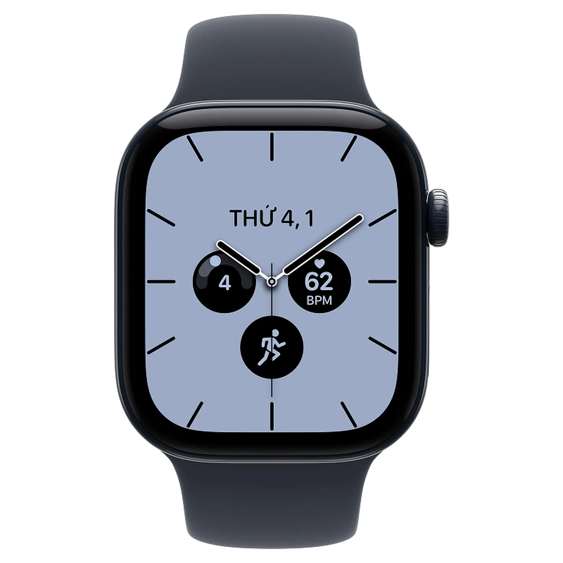 Apple Watch Series 12 42mm (5G) Viền Gốm Dây Cao Su Size S/M Viền xanh/ Dây xanh MJGY4SA/A