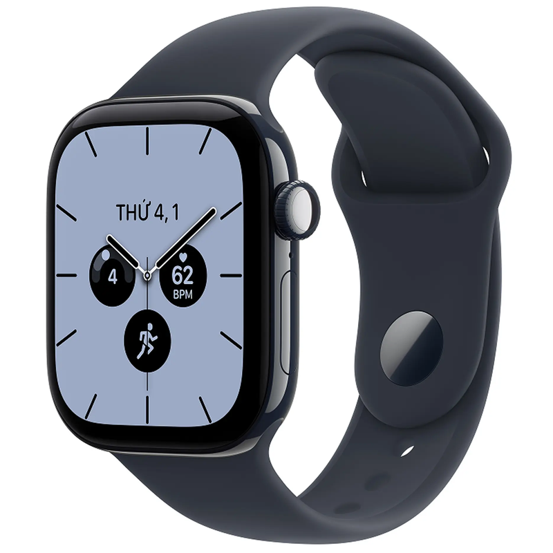 Apple Watch Series 12 42mm (5G) Viền Gốm Dây Cao Su Size S/M Viền xanh/ Dây xanh MJGY4SA/A
