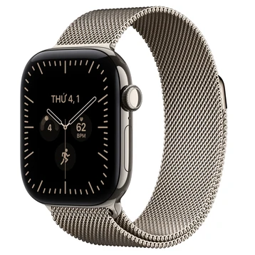 Apple Watch Series 12 42mm (5G) Viền Titan tự nhiên Dây Thép MJGH4SA/A