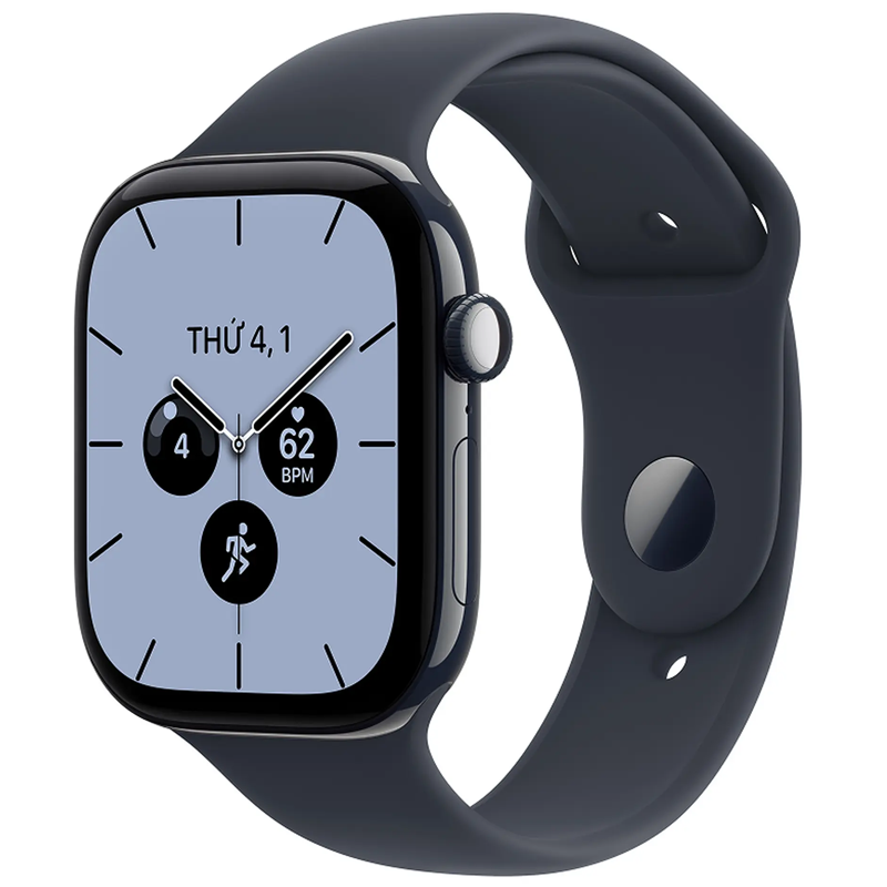 Apple Watch Series 12 46mm (5G) Viền Gốm Dây Cao Su Size M/L Viền xanh/ Dây xanh MJH44SA/A