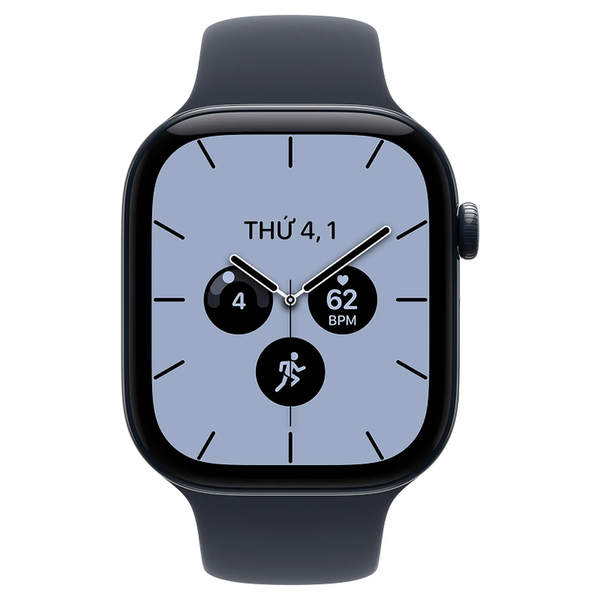 Apple Watch Series 12 46mm (5G) Viền Gốm Dây Cao Su Size M/L Viền xanh/ Dây xanh MJH44SA/A