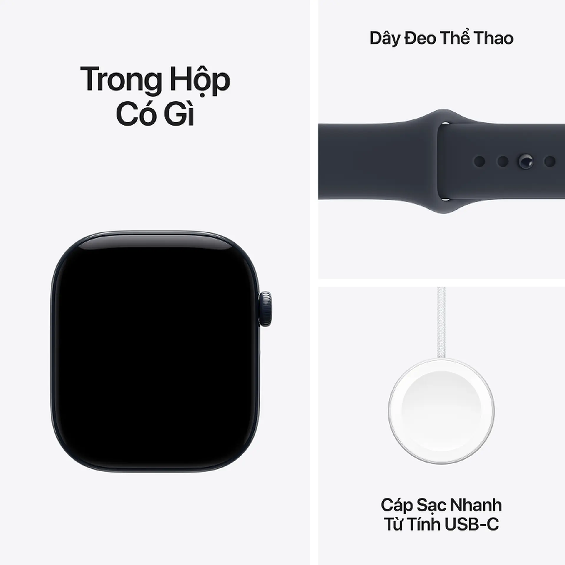 Apple Watch Series 12 46mm (5G) Viền Gốm Dây Cao Su Size S/M Viền xanh/ Dây xanh MJH34SA/A