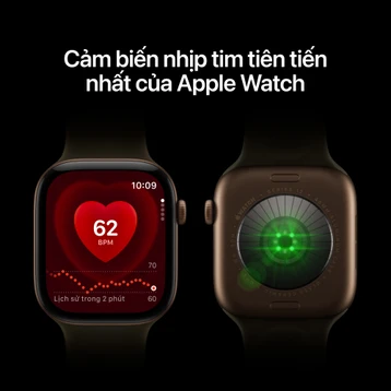 Apple Watch Series 12 46mm (5G) Viền Nhôm Dây Cao Su Size S/M Viền xám/ Dây xanh MJG64SA/A