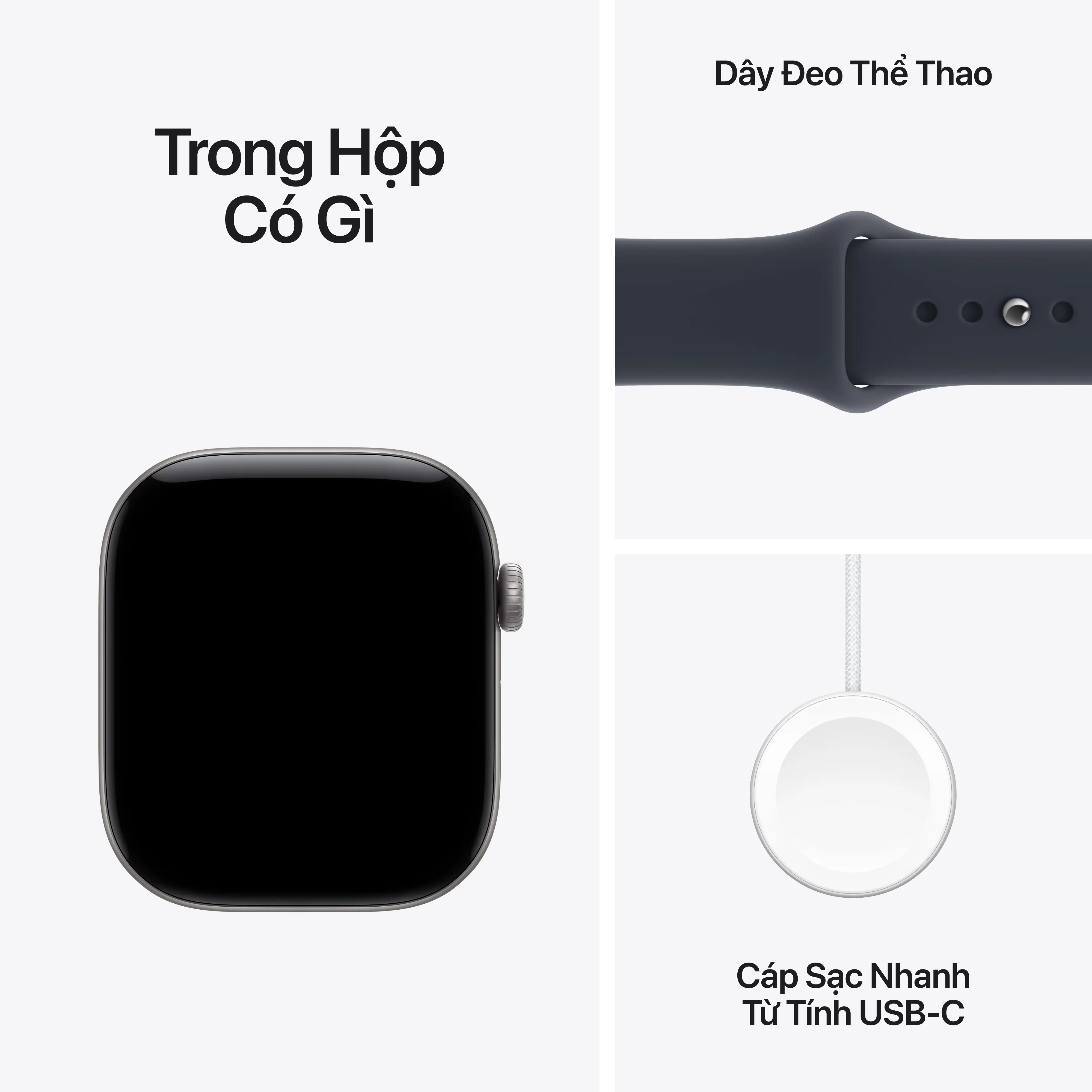 Apple Watch Series 12 46mm (GPS) Viền Nhôm Dây Cao Su Size M/L