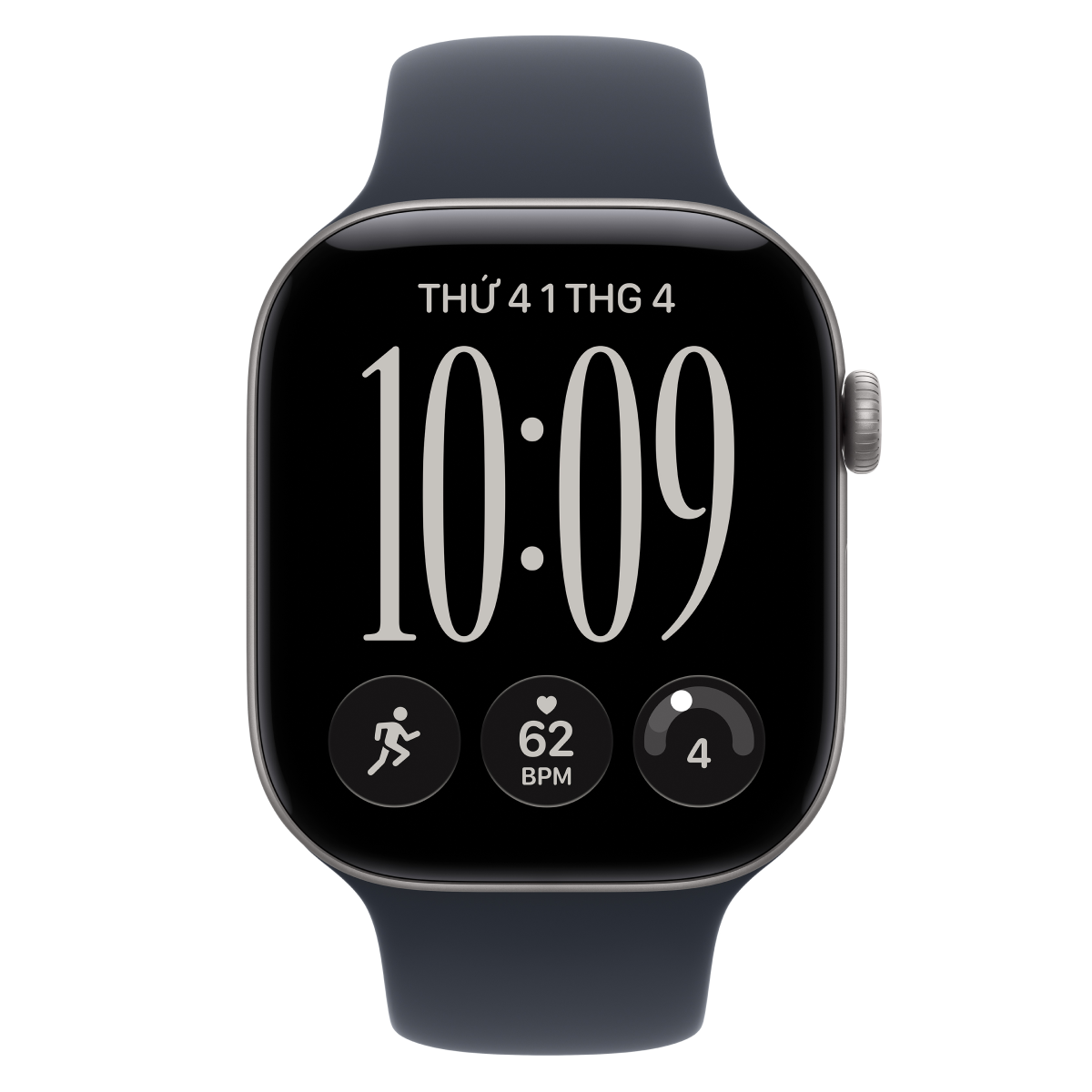 Apple Watch Series 12 46mm (GPS) Viền Nhôm Dây Cao Su Size M/L