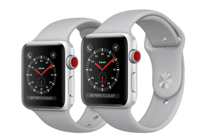 Apple Watch Series 3 38mm Silver Aluminum Case with Fog Sport Band (GPS) MQKU2