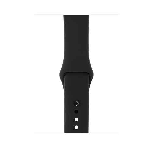 Apple Watch Series 3 38mm Space Gray Aluminum Case with Black Sport Band MQKV2 (GPS)