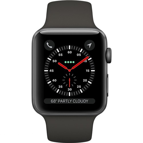 Apple Watch Series 3 38mm Space Gray Aluminum Case with Gray Sport Band MR352 (GPS)