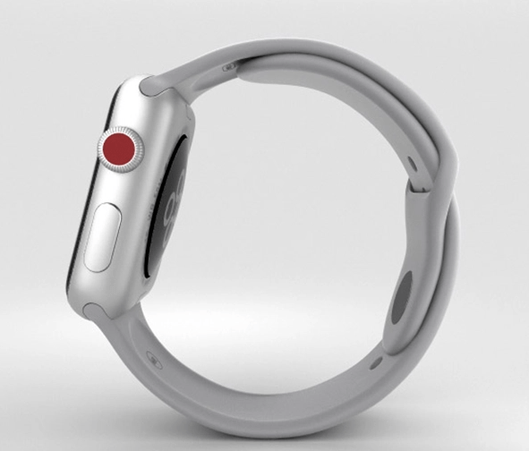 Apple Watch Series 3 42mm Silver Aluminum Case with Fog Sport Band (GPS) MQL02
