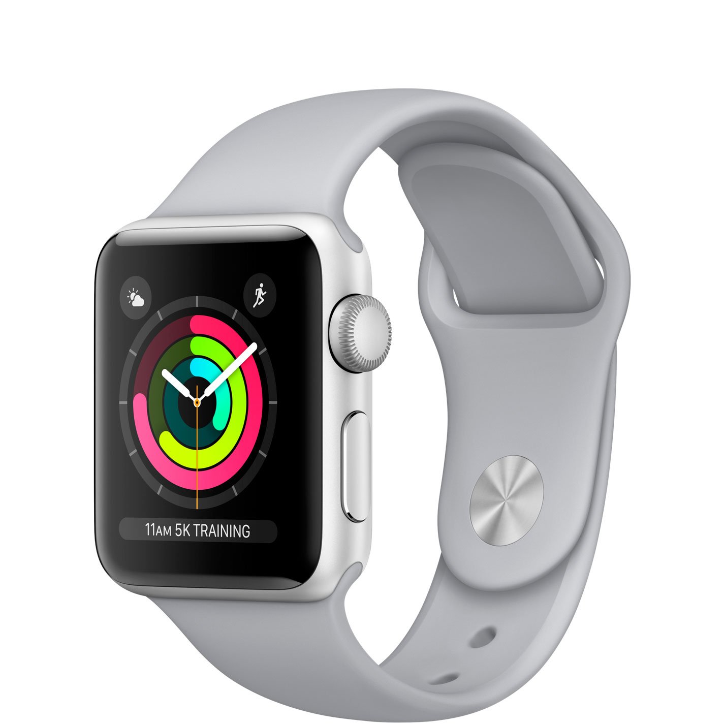 Apple Watch Series 3 42mm Silver Aluminum Case with Fog Sport Band (GPS) MQL02