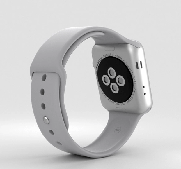 Apple Watch Series 3 42mm Silver Aluminum Case with Fog Sport Band (GPS) MQL02