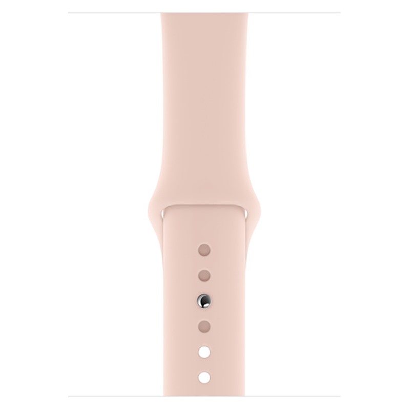 Apple Watch 5 44mm (GPS) Viền Nhôm Vàng - Dây cao su Hồng (MWVE2VN/A) - BH theo Serial