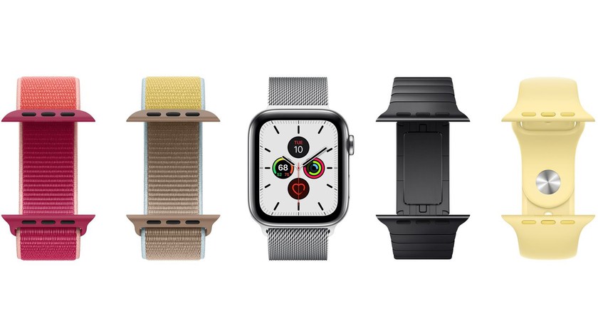 Apple Watch 5 44mm (GPS) Viền Nhôm Bạc - Dây cao su Trắng Chính hãng (MWVD2VN/A)