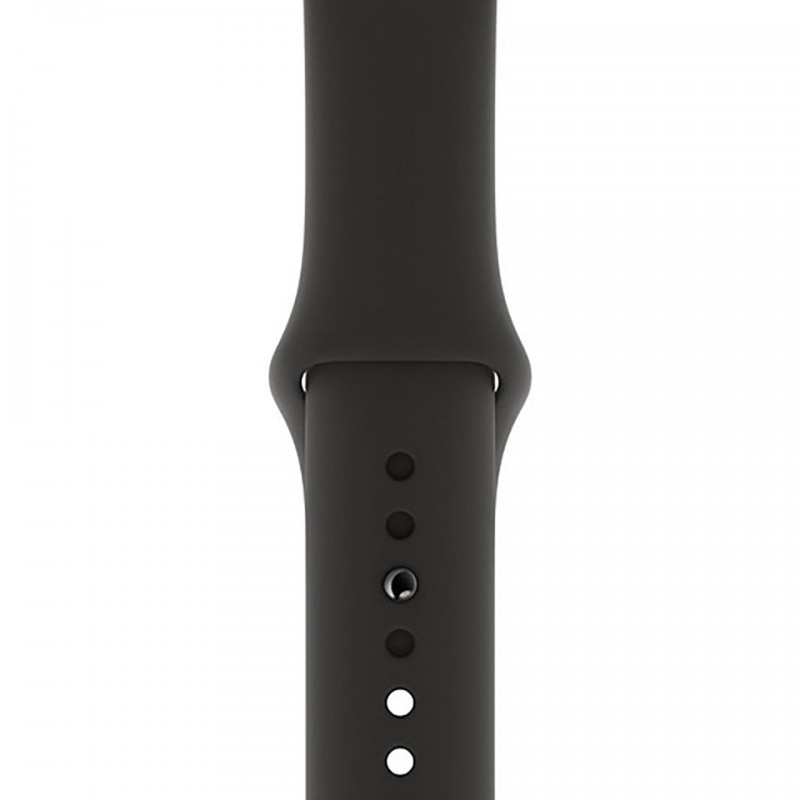 Apple Watch 5 40mm (4G) Viền Nhôm Xám - Dây cao su Đen Chính hãng (MWX32VN/A)