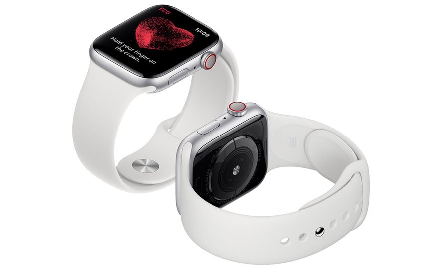 Apple Watch 5 44mm (4G) Viền Thép Xám - Dây cao su Đen Chính hãng (MWWK2VN/A)