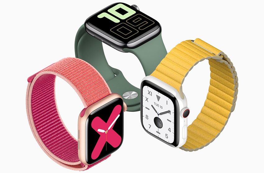 Apple Watch 5 44mm (4G) Viền Thép Xám - Dây cao su Đen Chính hãng (MWWK2VN/A)