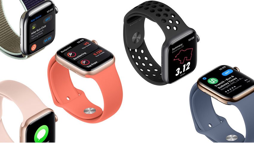 Apple Watch 5 44mm (4G) Viền Thép Xám - Dây cao su Đen Chính hãng (MWWK2VN/A)