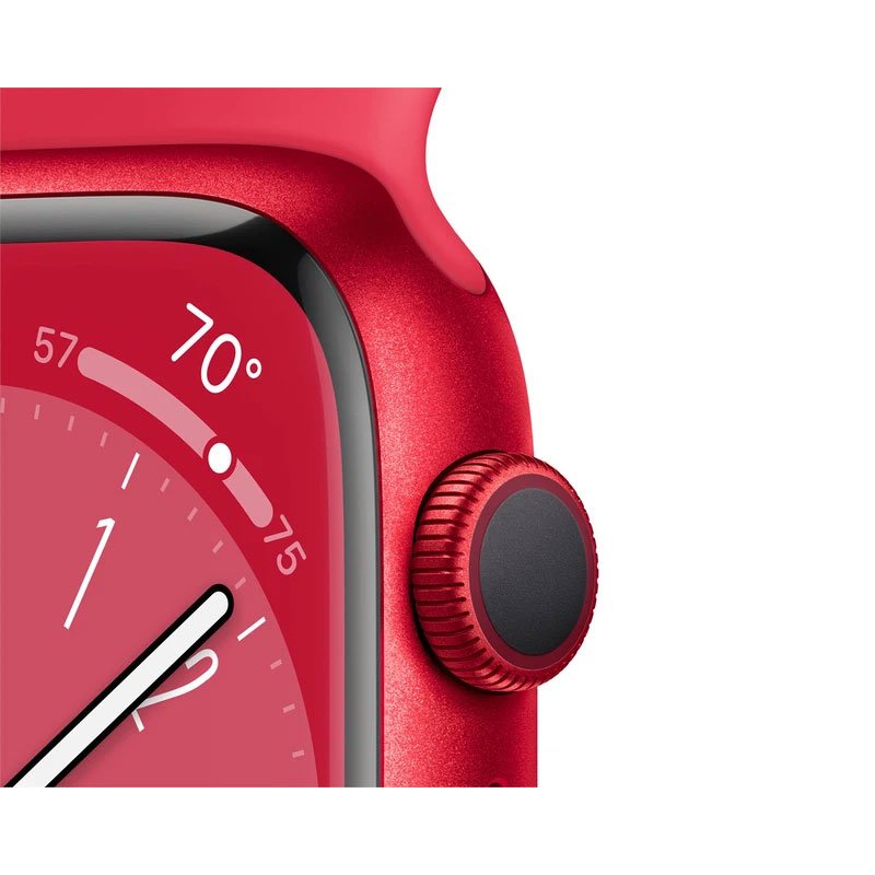 Apple Watch Sr 8 GPS 41mm dây cao su đỏ (MNP73VN/A)