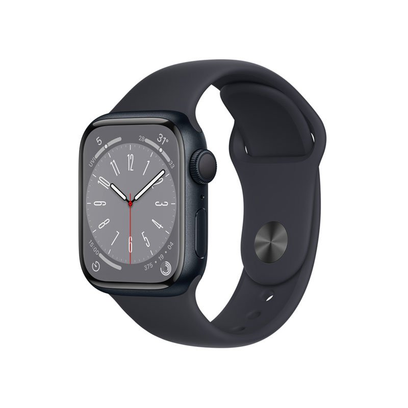 Apple Watch Sr 8 GPS 41mm dây cao su đen (MNP53VN/A)