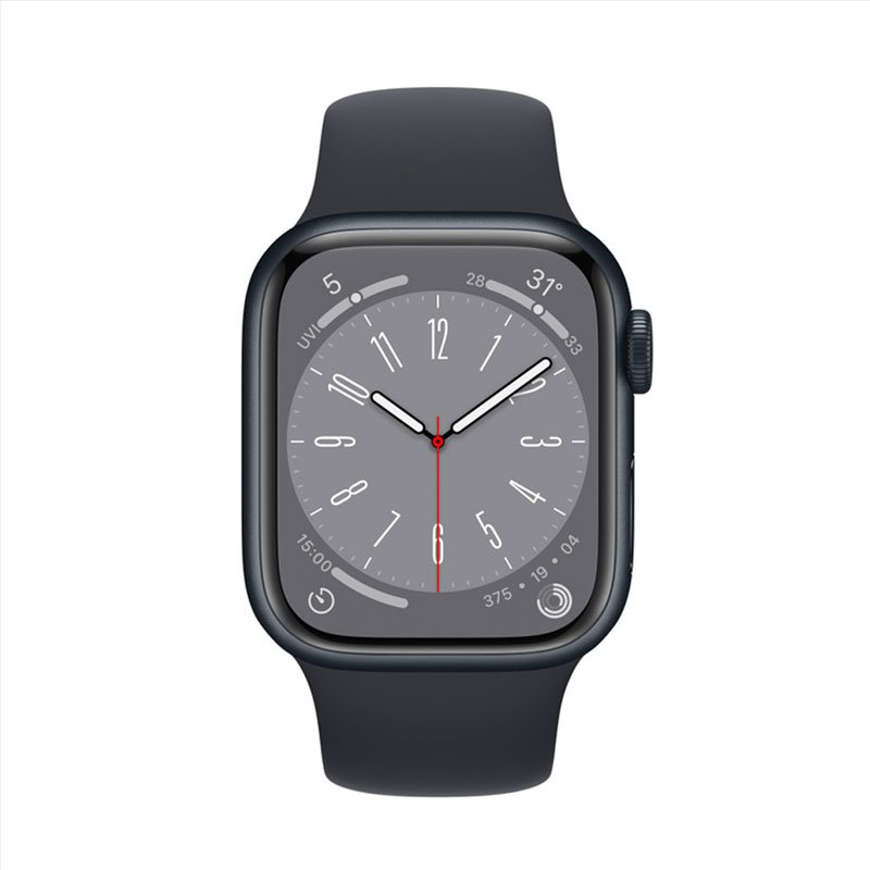 Apple Watch Sr 8 GPS 41mm dây cao su đen (MNP53VN/A)
