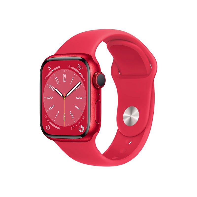 Apple Watch Sr 8 GPS 45mm dây cao su đỏ (MNP43VN/A)