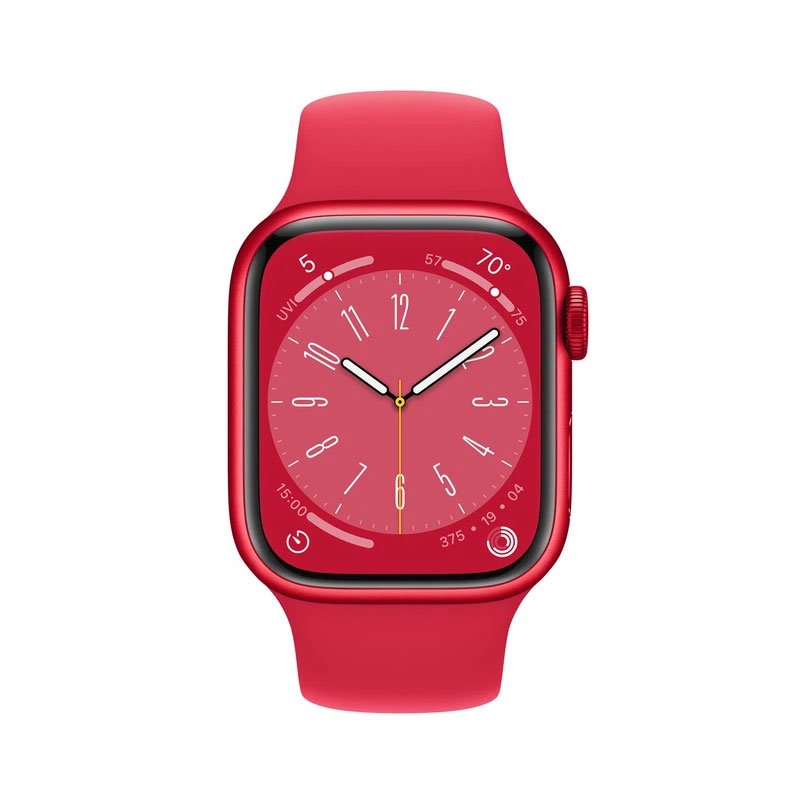 Apple Watch Sr 8 GPS 45mm dây cao su đỏ (MNP43VN/A)