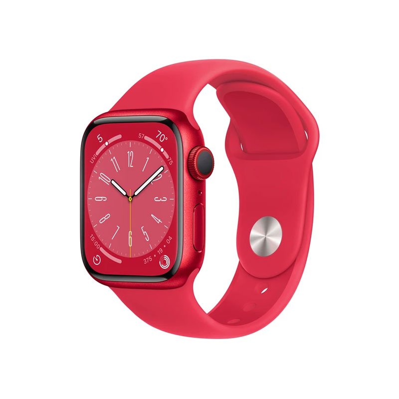 Apple Watch Sr 8 GPS + Cellular 41mm dây cao su đỏ (MNJ23VN/A)