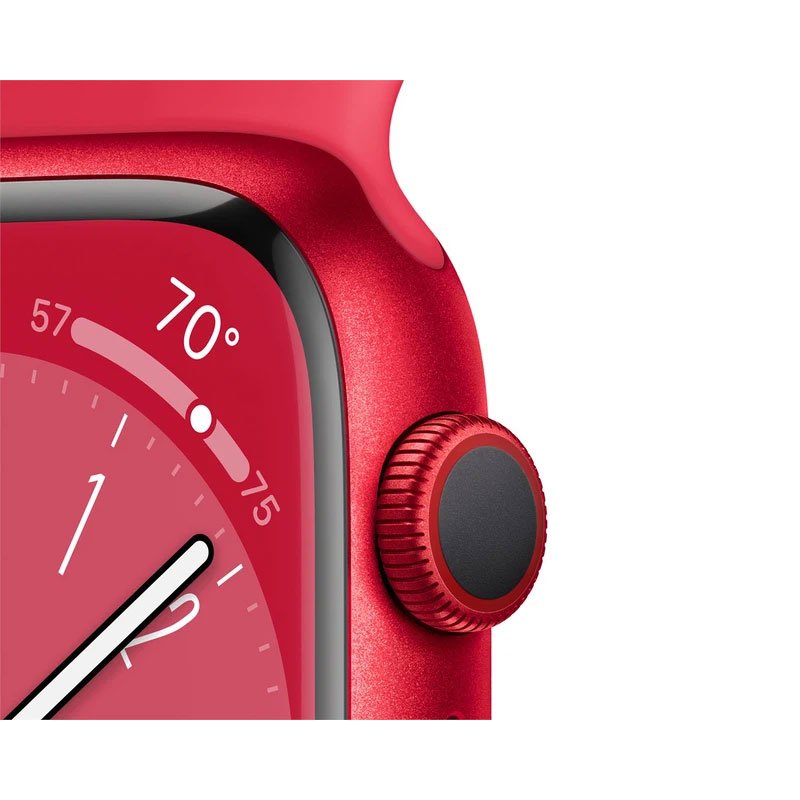 Apple Watch Sr 8 GPS + Cellular 41mm dây cao su đỏ (MNJ23VN/A)