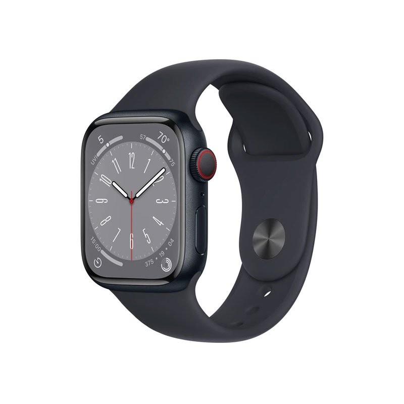 Apple Watch Sr 8 GPS + Cellular 45mm dây cao su đen (MNK43VN/A)