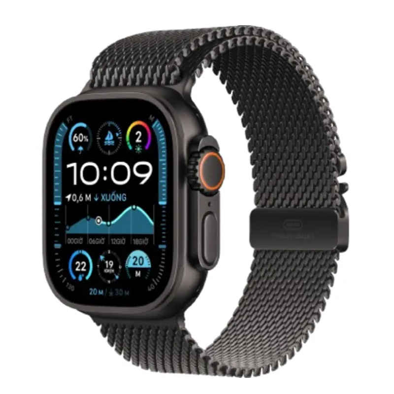 Apple Watch Ultra 2 2024 49mm 4G Viền Titan Đen Dây Titan Size L Đen MX5V3VN/A