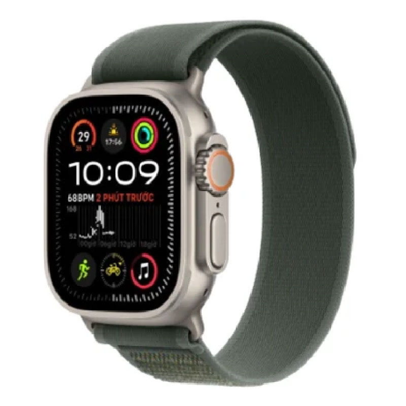 Apple Watch Ultra 2 2024 49mm 4G Viền Titan Đen Dây Trail Size M/L màu Titan tự nhiên MX4L3VN/A