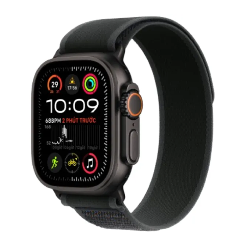 Apple Watch Ultra 2 2024 49mm 4G Viền Titan Đen Dây Trail Size S/M Đen MX4U3VN/A