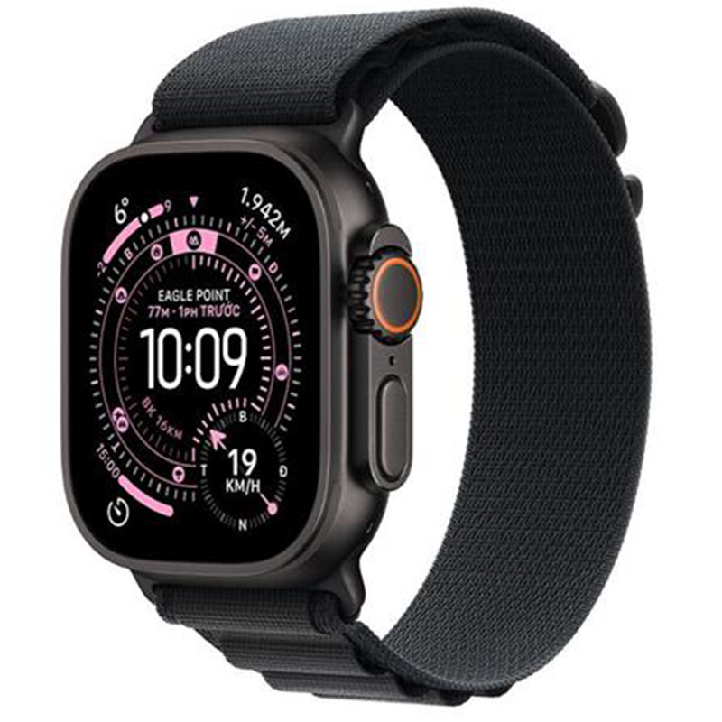 Apple Watch Ultra 3 GPS + Cellular 49mm viền Titanium dây Alpine màu Titan đen MF0X4SA/ALarge