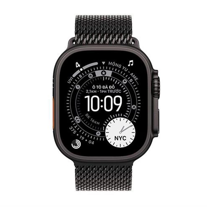 Apple Watch Ultra 3 GPS + Cellular 49mm viền Titanium dây Milan màu Titan đen MF1Q4SA/AMedium