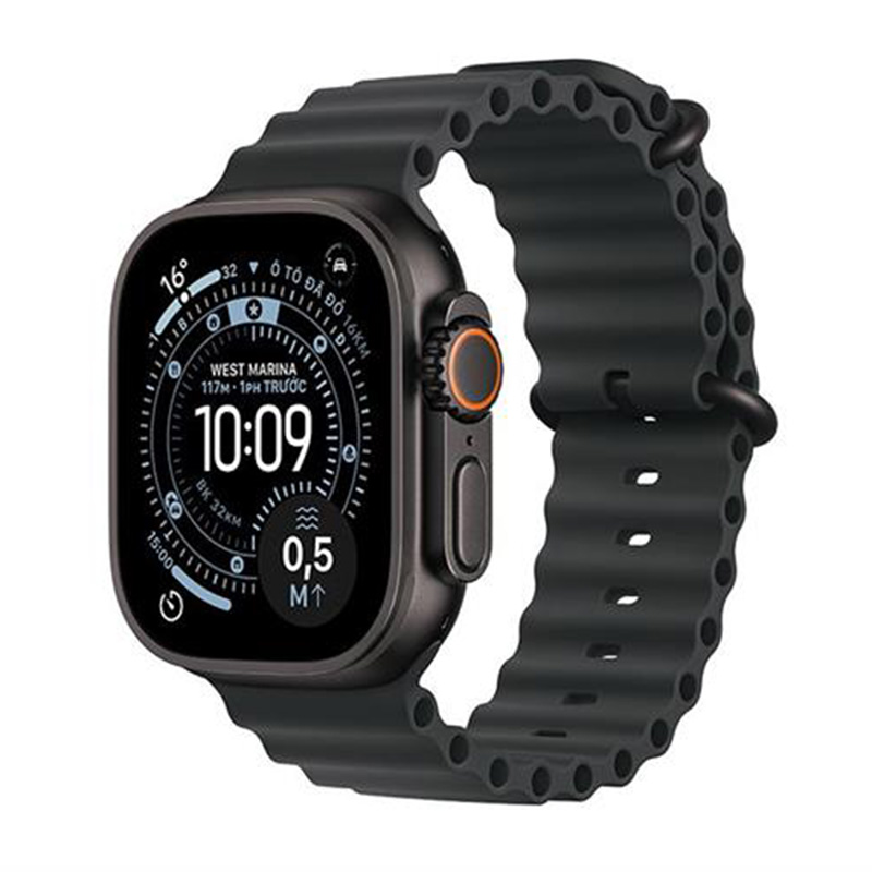 Apple Watch Ultra 3 GPS + Cellular 49mm viền Titanium dây Ocean màu Titan đen MF0J4SA/A